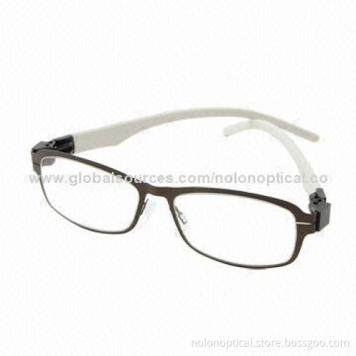 Metal Eyewear Combination with Rubber Temple